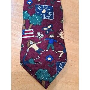 VTG Bob Timberlake for Keep America Beautiful Neck Tie Colorful Graphic